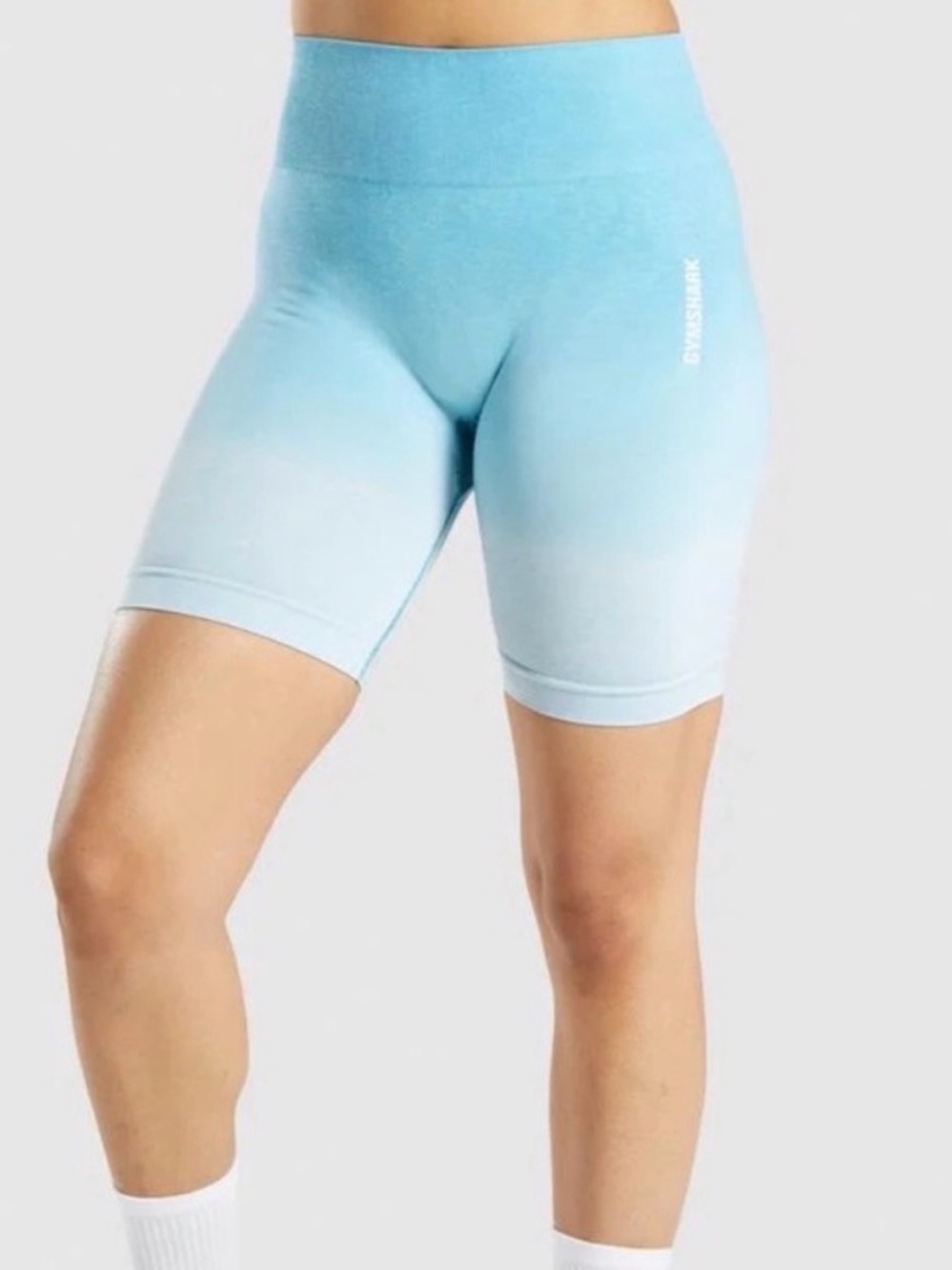 Gymshark Light Blue Ombre Bike Shorts